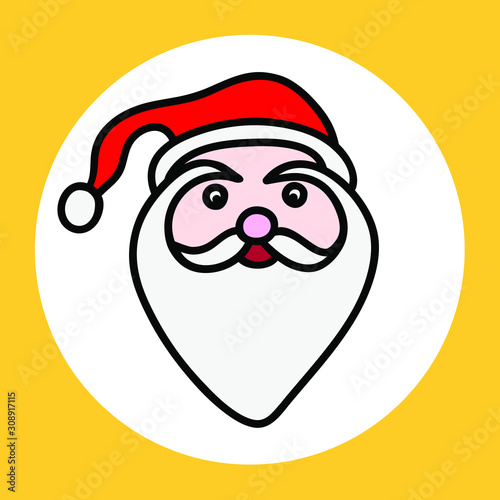 Vector Illustration Of Cartoon Sants Face Adobe Stock でこのストックベクターを購入して 類似のベクターをさらに検索 Adobe Stock