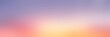 Sunset abstract pattern large format banner. Red yellow lilac gradient blur background. Nature defocus illustration. Outside decor.