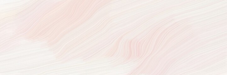 dynamic horizontal banner. contemporary waves illustration with linen, white smoke and pastel pink color