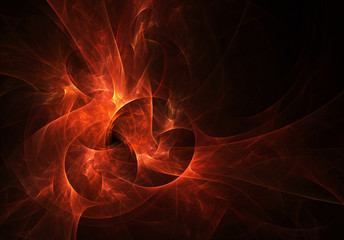 Wall Mural - abstract fractal background, texture, bokeh, fractal ball