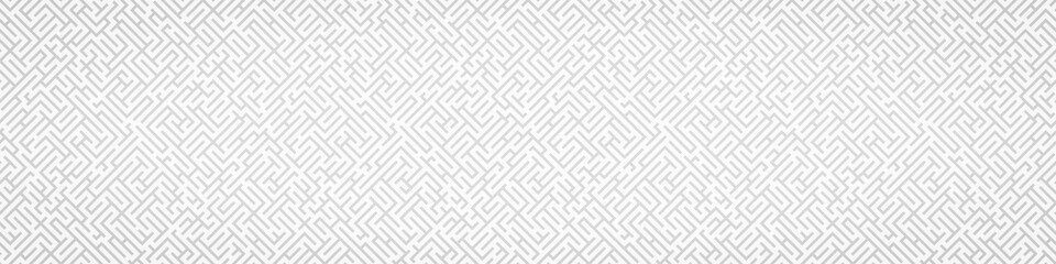 Poster - Striped geomitrical illustration. Monochrome background. Maze. Diagonal lines.