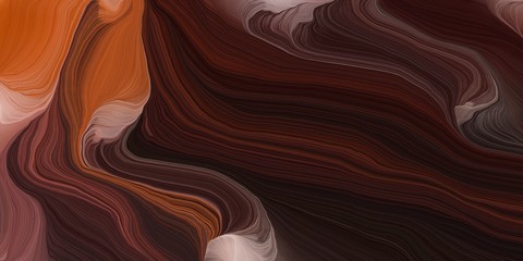Wall Mural - background graphic with curvy background design with very dark pink, coffee and old mauve color