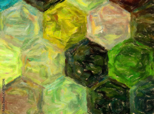 Abstract watercolor texture background. Oil painting style. Good for banner, ...