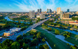 Aerial of Downtown Fort Worth Blue Sky