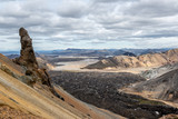 Fototapeta  - Kolorowe góry, lawa wulkaniczna