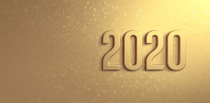 Gold Greeting card 2020
