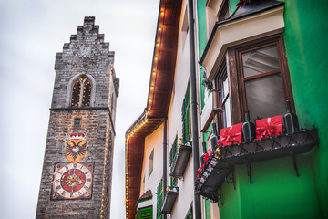 Vipiteno Alto Adige region local landmarks of Italy - the Torre delle Dodici or Zwolferturm