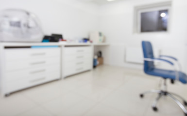 Poster - Blurred Medical lab room with high quality equipment
