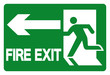 © ยงยุทธ จันทะบุตร - Fire Exit Symbol Sign, Vector Illustration, Isolate On White Background Label. EPS10