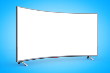 Aufkleber - Modern Curved Led or LCD TV Screen. 3d Rendering