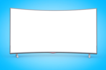 Aufkleber - Modern Curved Led or LCD TV Screen. 3d Rendering