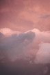 Clouds in the sky with pink shades