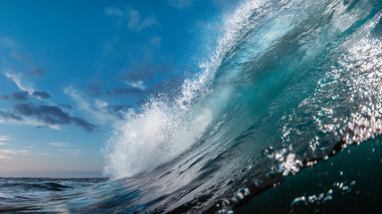 Wall Mural - the most beautuful barrel surfing wave, ocean water, aquatic sport media