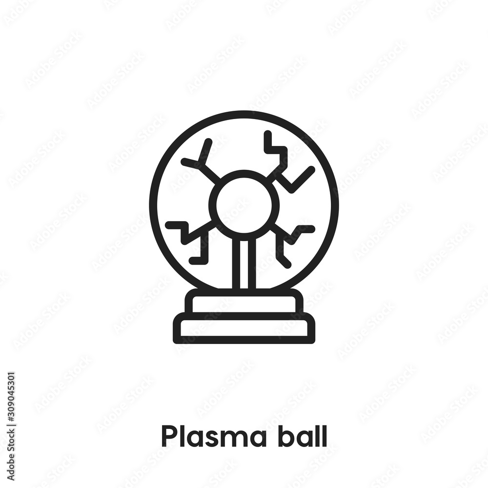 plasma ball icon vector sign symbol Stock Vector | Adobe Stock