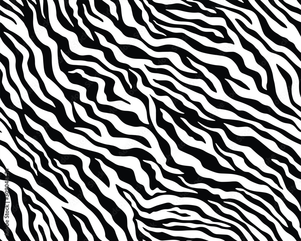 Full seamless wallpaper for zebra and tiger stripes animal skin pattern ...
