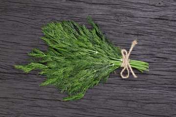 Sticker - A bunch of dill tied with a rope