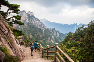 huangshan mountain, sunrise, anhui, china