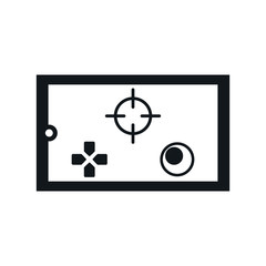 Wall Mural - video game portable device icon