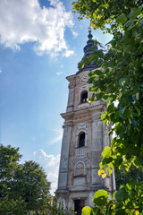 Plesivec, Slovakia, 14 May 2019: Old gothic church in Plesivec.