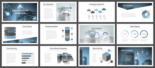Wall Mural - business presentation templates