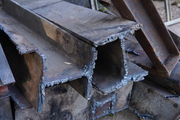 Scrap metal, Steel beams