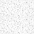 Seamless pattern with small black dots. Randomly disposed spots. Minimalist dots background. Black and white vector texture.