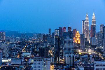  city skyline in kuala lumpur