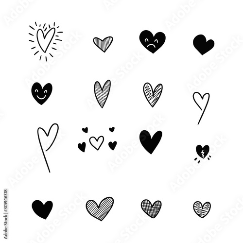 Heart Doodles Hand Drawn Hearts Design Elements For Valentine S Day Vector Eps 10 Adobe Stock でこのストックベクターを購入して 類似のベクターをさらに検索 Adobe Stock