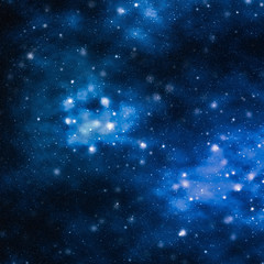 Wall Mural - stars, planet and galaxy in cosmos universe, space and time travel science background