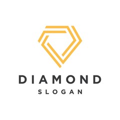 Wall Mural - Creative Diamond Concept Logo Design Template
