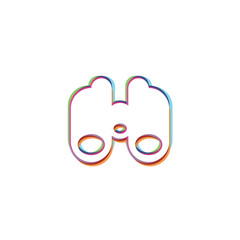 Sticker - Binoculars -  App Icon