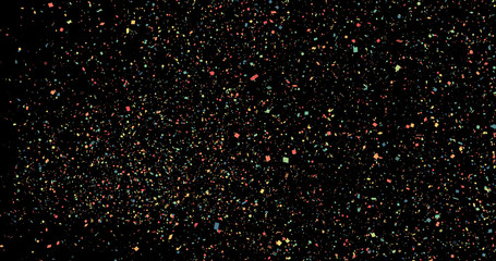 Canvas Print - Fireworks explosion spark on a black background