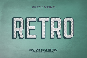 Poster - retro look editable text effect for any purpose