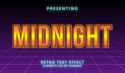 Poster - futuristic retro font. 80s style . vector alphabet. editable template for your design.