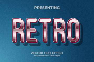 Poster - retro look editable text effect for any purpose