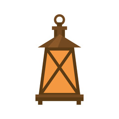 Poster - kerosene lantern antique isolated icon