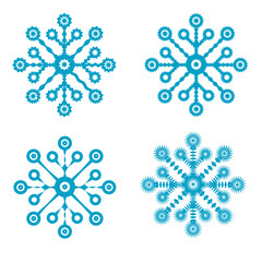 Wall Mural - Vector snowflakes. Set of snowflakes for design. Snowflake. Snow.