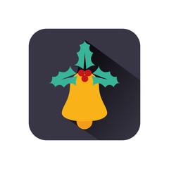 Sticker - merry christmas bell decoration icon