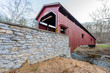 Colemanville Covered Bridge Crossing Pequea Creek in Lancaster County, Pennsylvania