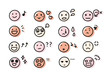 set of emoticons