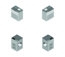 Sticker - isometric photocopier