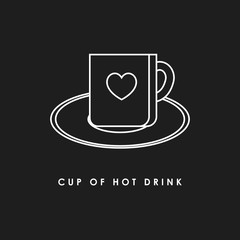  Cup of Hot drink line icon