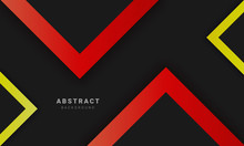 Abstract Dark Background With Red Square Shape, Can Be Used For Banner Sale, Wallpaper, For, Brochure, Landing Page.