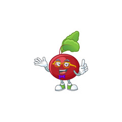 Poster - Super Cute Geek red beet greens cartoon character design