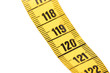 © michaklootwijk - Close-up of a yellow measuring tape isolated on white - 120