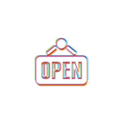 Sticker - Open Sign -  App Icon