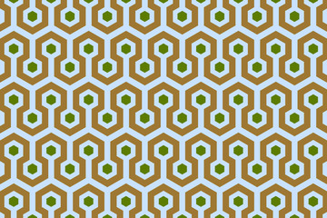 Wall Mural - Honeycomb style pattern for textile, wrapping, product design. Vector illustration.