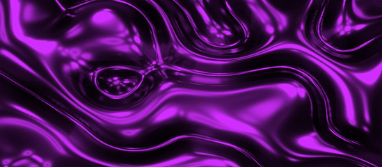 Poster - purple liquid abstract organic form background, wallpaper 4k resolution