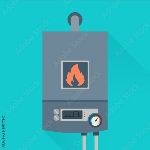 Fotografía Furnace home system for hot temperature water