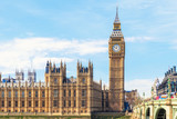 Fototapeta Big Ben - Big Ben and Houses of Parliament in London, UK